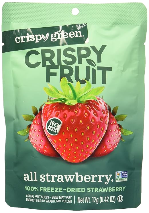 CRISPY GREEN Freeze Dried Strawberries, 0.42 OZ