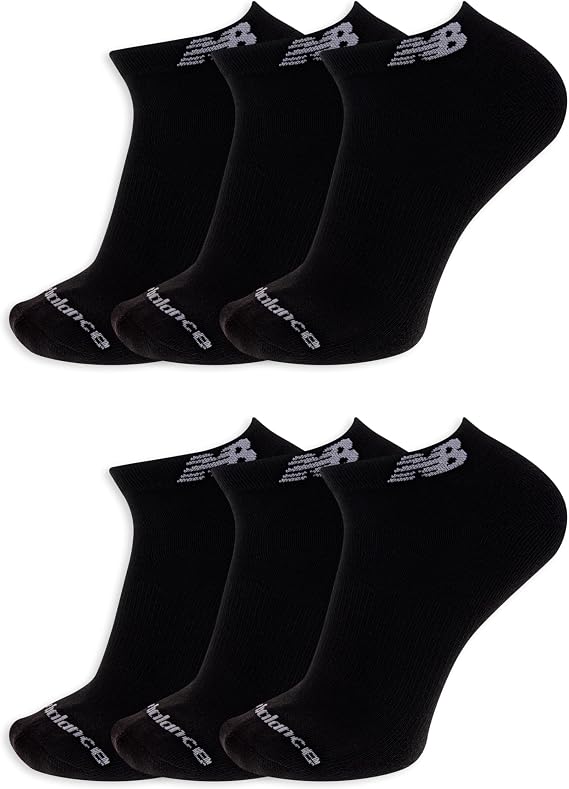 New Balance Unisex Adult Performance Cushioned Low Cut Socks, 6-12 Pairs