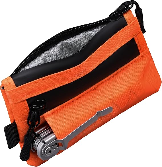 EDC Pouch RFID Blocking Tactical Zipper Wallet, Waterproof Wallet for Men (Holds 112 Cards)