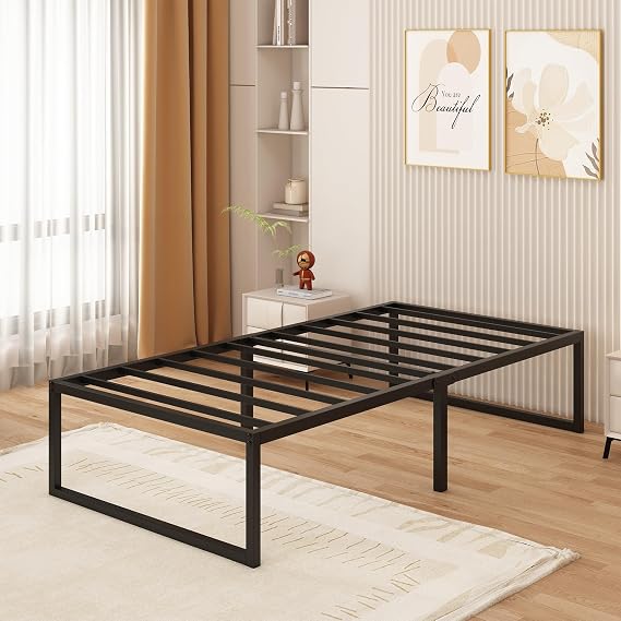 Yicensen Small Single Bed Frame 75x190 cm, Easy Assembly, Noise Free, Blake