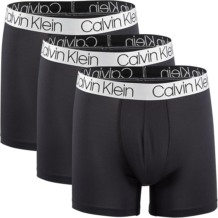 Calvin Klein Men`s Microfiber Boxer Briefs 3 Pack (B(NP2739-001)/B, Medium)