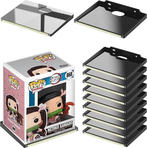 Funko Pop Anime Figürü için Duvar Teşhir Rafları, Karanlık Şeritlerde Parlayan Ekran Çıkıntıları, Aksiyon Figürleri Oyun Odası için Toplayıcı Raflar, Mini Koleksiyon Rafları 2 lbs'ye kadar tutar (12