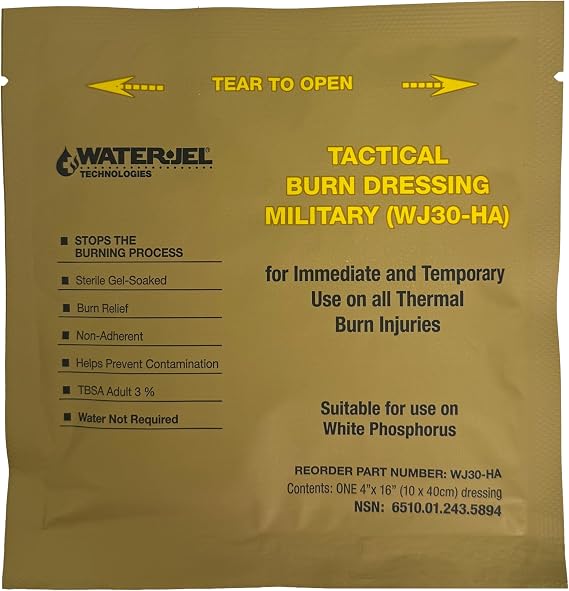 SKDKYCCO Water-JEL Military Burn Dressing 4" X 16"