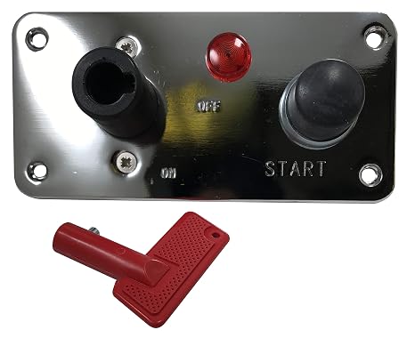 Sherco-Auto Chrome Racing Car 12V Battery Disconnect Switch Panel Push Button Engine Start