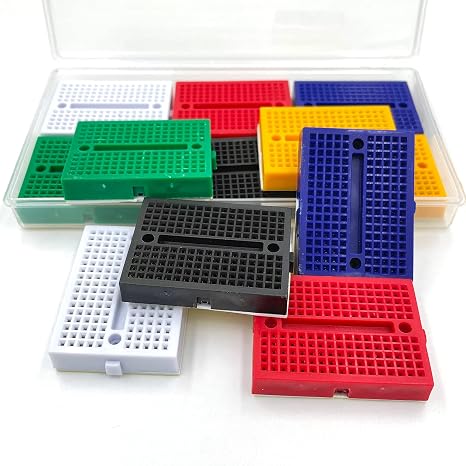12Pcs Small Solderable Breadboard 170 Tie-Points Mini Breadboard Kit Mini PCB Prototype Solderless Breadboards Bread Boards Circuits Beadboard(Lkelyonewy)