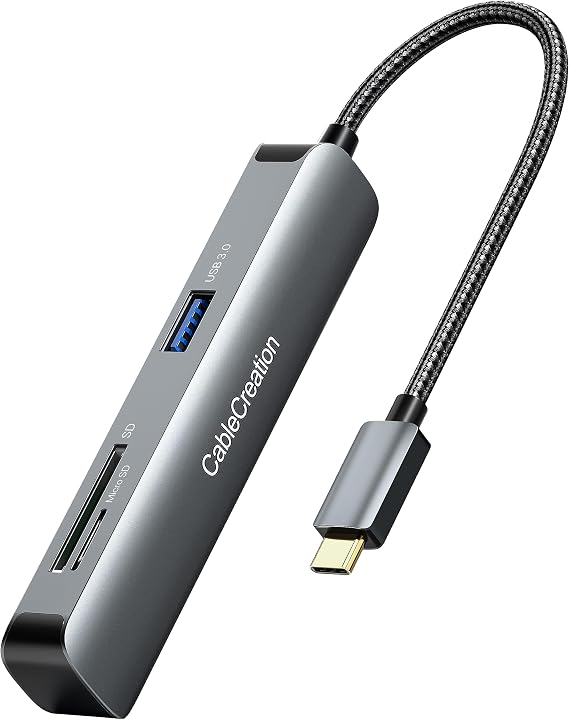 CableCreation 5-in-1 Multiport USB C Hub for MacBook Pro/Air