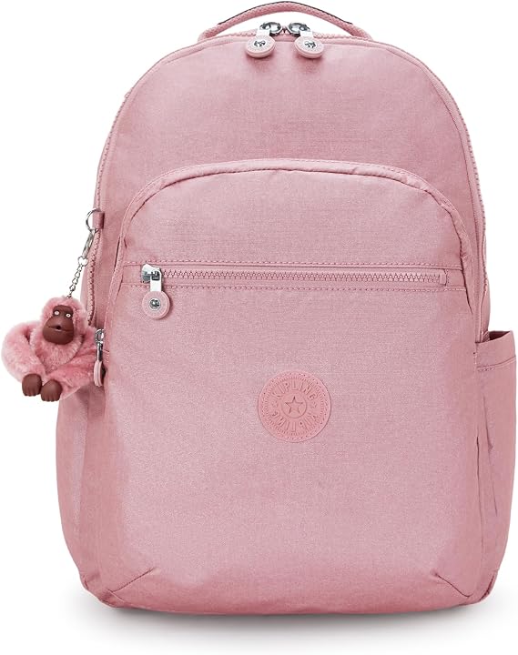 Kipling Seoul Laptop Backpack for 15 inch Laptop, Durable, Spacious with Padded Shoulder Straps, Built-in Protective Sleeve