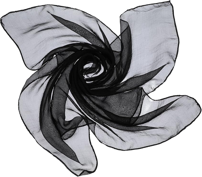 SATINIOR Chiffon Scarf Women Square Handkerchief Lightweight Satin Ribbon Scarf Retro Neck Neckerchief