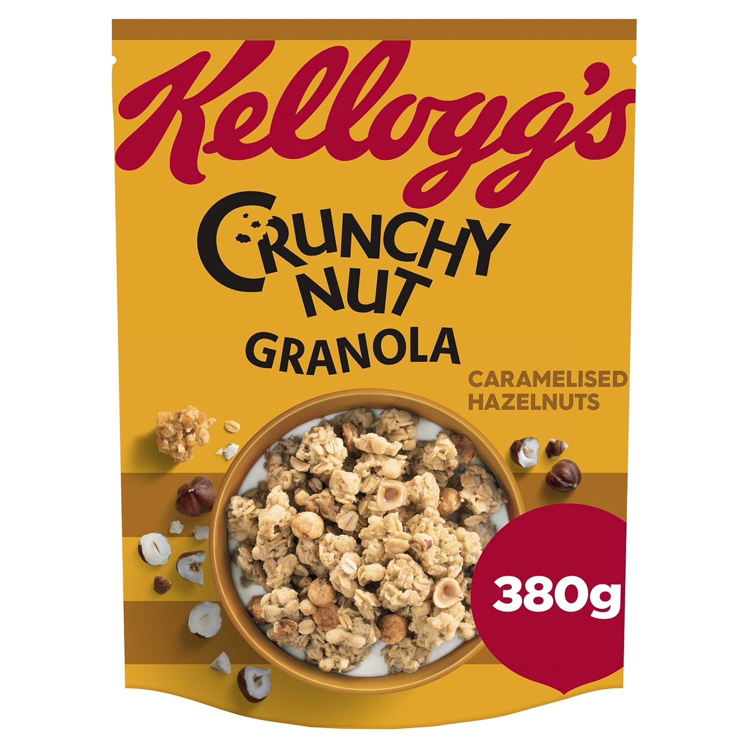Kelloggs Crunchy Nut Oat Granola Caramelised Nuts 380g - Pack of 6