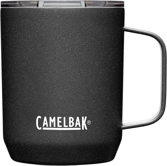 CamelBak Camp Mug Stainless Steel Drinkware 12oz, Black