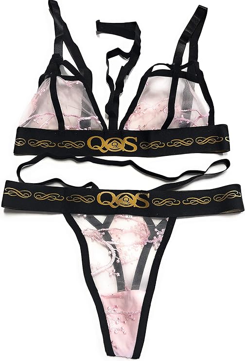 QOS Queen of Spades - Limited Edition - QOS Strap Lace Lingerie Set - Hotwife - Vixen - Cuckold