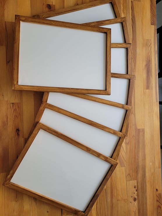 Ahşap Resim Çercevesi, Masif çerçeve,Doğal Ahsap Rengi ile Fotograf, Resim Kolajları, Duvar Galerisi Dekoru Cercevesi (kahverengi vernikli, 30x40 2 adet)