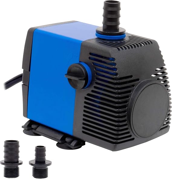 1056 GPH Submersible Water Pump - Adjustable Quite Aquariums, Fountains, Hydroponics, and Pond Pump, 11.5ft Lift, 75W - 5 Pack