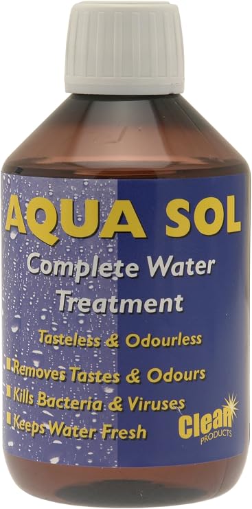 020837 Aqua Sol Water Treatment, 300ml Volume, Blue