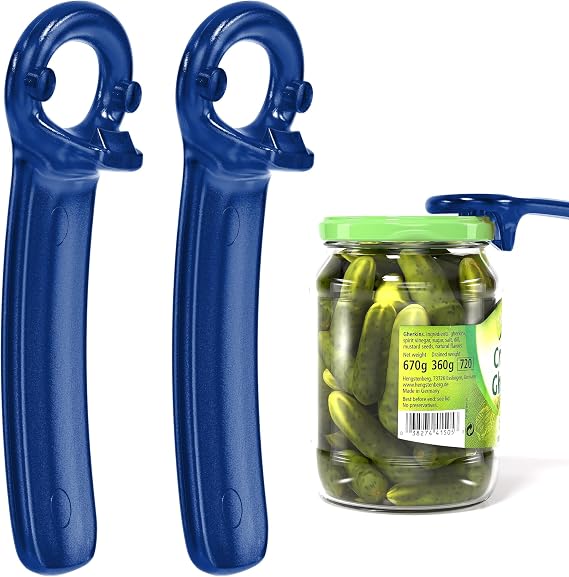 Readaeer Jar Opener for Weak Hand & Seniors with Arthritis (2, Blue)