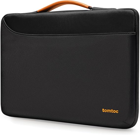 tomtoc 360° çanta kılıfı için 13 inç MacBook Air 2024-2018 M3/A3113 M2/A2681 M1/A2337, 13 inç MacBook Pro M2/A2686 M1/A2338 2022-2016, Su İtici Evrak Çantası Kılıfı