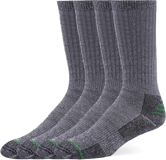 Burlington Men's Cushioned Work Crew Sock 4 Pair Pack