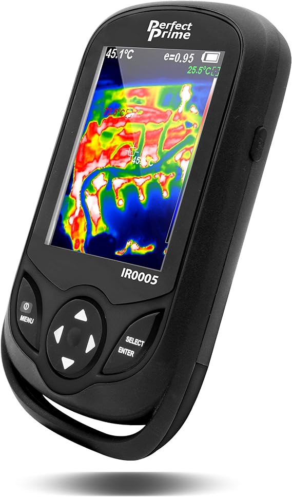 PerfectPrime IR0005 Infrared (IR) Thermal Imager & Visible Light Camera with IR Resolution 49,152 Pixels, JPG/Video MP4