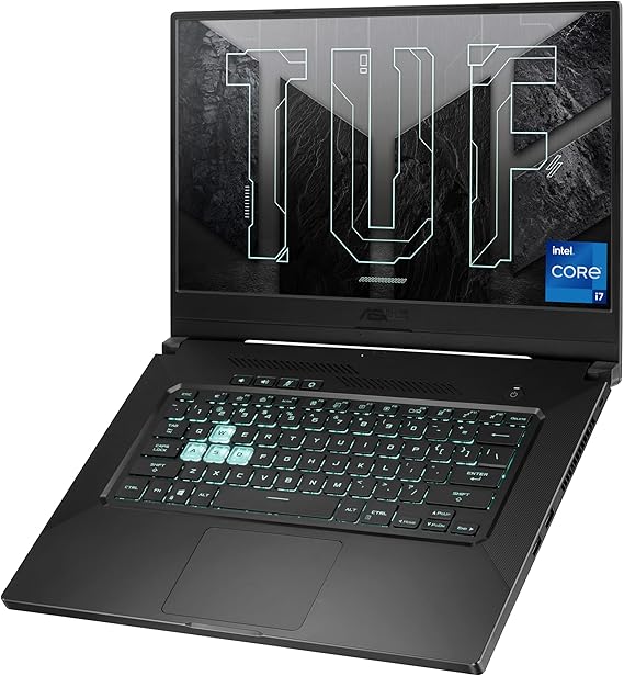 ASUS TUF Dash 15 (2021) Ultra Slim Gaming Laptop, 15.6a 144Hz FHD, GeForce RTX 3050 Ti, Intel Core i7-11370H, 8GB DDR4, 512GB PCIe NVMe SSD, Wi-Fi 6, Windows 10, Eclipse Grey Color, TUF516PE-AB73