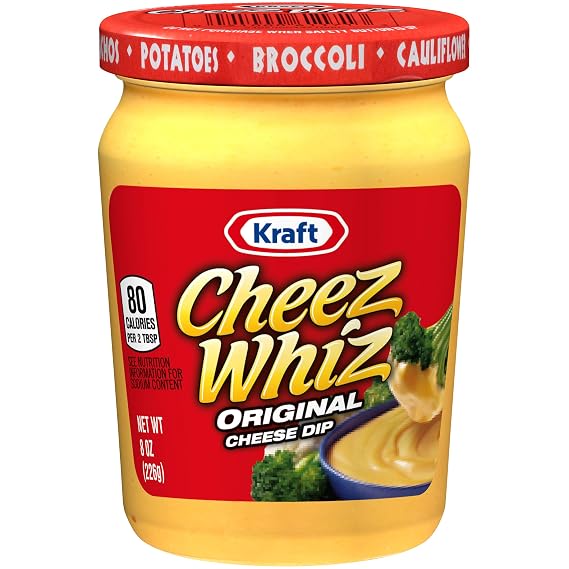 Cheez Whiz Original Plain Cheese Dip (8 oz Jar)