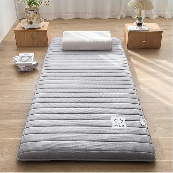 New Japanese Bedding Futon, Folding Roll-Up Mattresses Massage Bed Mattress Tatami Floor Mattress Sleeping Mattress D 120X190cm