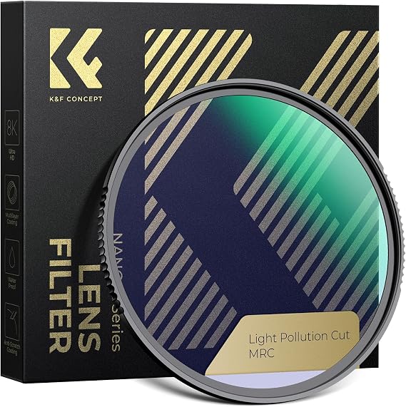 K&F CONCEPT 49mm Clear Natural Night Filter Pollution Reduction