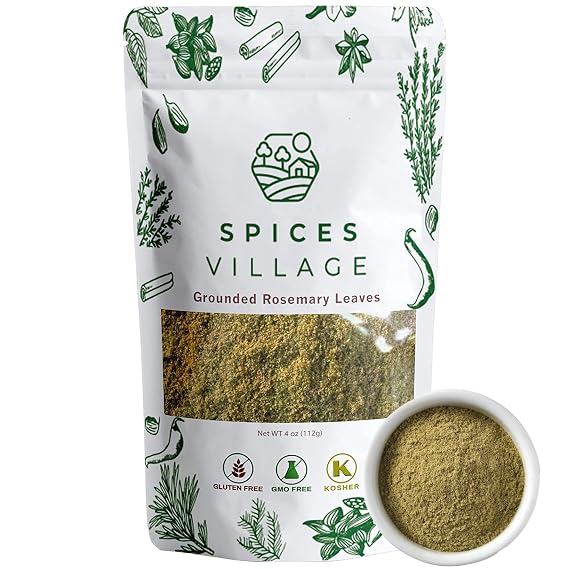 SPICES VILLAGE Rosemary Seasoning, Ground Rosemary, 4 oz, Kosher
