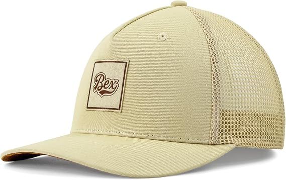BEX Slugger Modified Trucker Hat - 5 Panel Snapback Cap with Debossed Patch, Multple Colors, Low-Profile Structured Crown, Adjustable One Size Fits All