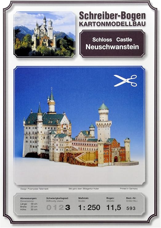 Neuschwanstein Castle Card Model