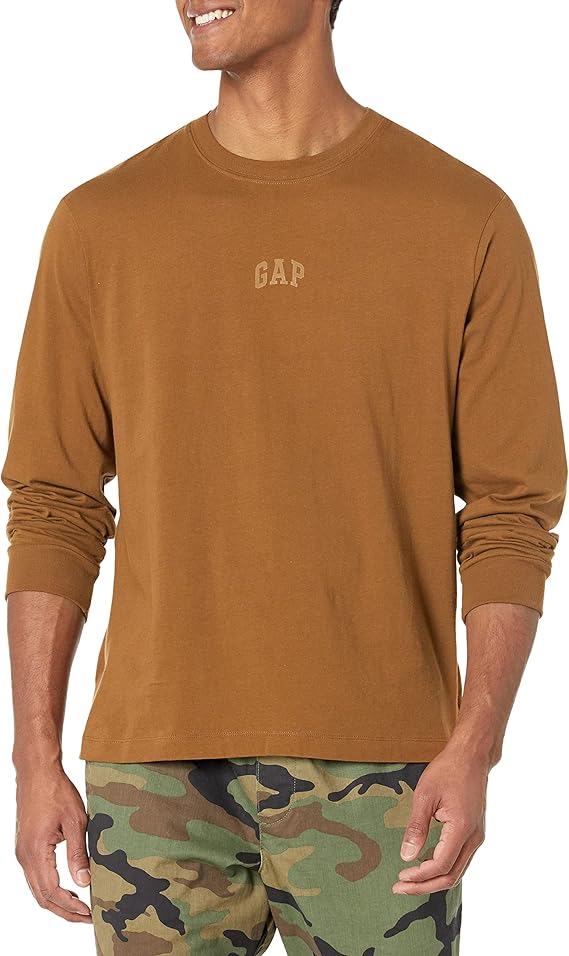 GAP Men's V-ls Logo Tee-Relaxed Fit T-Shirt