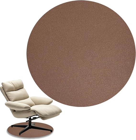 Nonskid Recliner Pads, Rocking Chair Floor Protectors Under Chair Mat Recliner Pads for Hardwood Floor Round Rubber Mat Keep Furniture from Sliding fits Recliners Swivel Chairs Furniture Gripper Pad