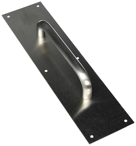 Hager 052676 33G 4" x 16" US32D Pull Plate Square Corner 30S Plate, 3G Pull