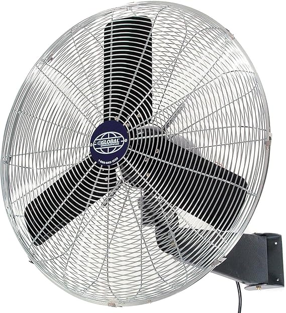 Global Industrial 30" Diameter Commercial Wall Mount Fan, Fixed & Oscillating
