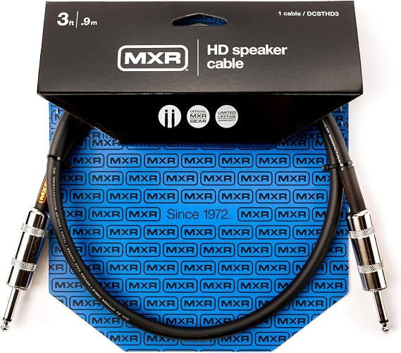MXR Heavy Duty TS 1/4 Inch Speaker Cable 3 ft|0.9 m (DCSTHD3)