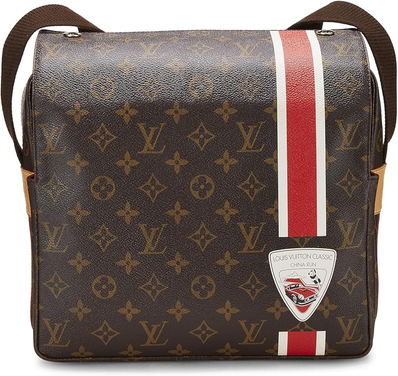 Pre-loved Brown China Run Monogram Canvas Naviglio, Brown