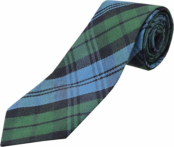 Scottish Tartan Necktie for Men - Various Clan & Check Highland Tartans Designs 100% Acrylic Wool - Perfect for Kilts - Ideal for Kilts & Cultural Events