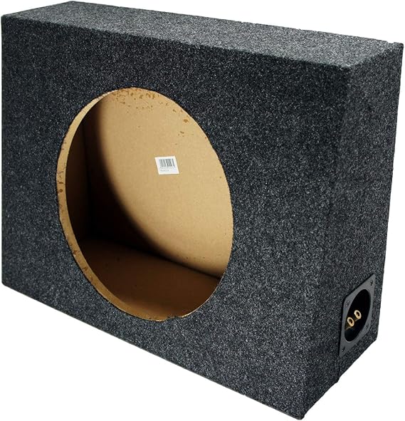 American Sound Connection Single 12" Subwoofer Regular Standard Cab Truck Sub Box Enclosure 5/8" MDF