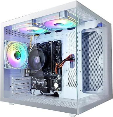 Gaming Desktop Computer 16G Memory 1TB SSD AMD Ryzen7 5700G 8Core CPU Integration Radeon Vega Graphics Wi-Fi Prebuilt Gamer Pc White