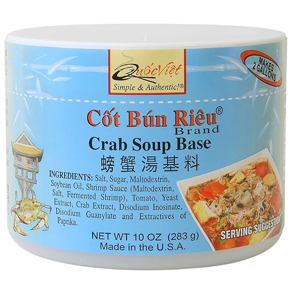 Quoc Viet Foods Crab Flavored Soup Base 10oz Cot Bun Rieu Brand