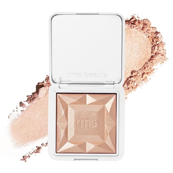 RMS Beauty ReDimension Hydra Dew Luminizer - Gel-to-Powder Highlighter - 3D Luminous Glow Makeup for Mature Skin - Refillable - 0.18 oz