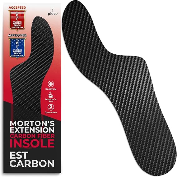 Carbon Fibre Insole, 1 pc, UK Size Men 10-10.5, Mortons Extension