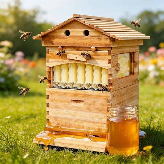 Flow Beehive Kit, Double Layer Hive with Automatic Honey Flow Frames