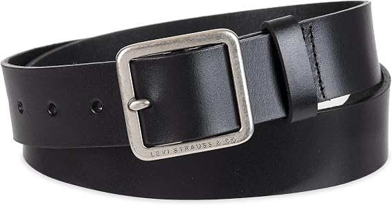 Levi's Women's Casual Leather Belt With Square Buckle Stylish Jeans & Dress Belt (Regular & Plus Sizes)