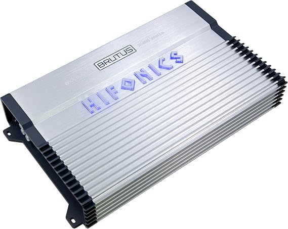Hifonics BXX1600.4 1600 Watt RMS 4-Channel Stereo Speaker Amplifier Brutus Car Audio, Chrome
