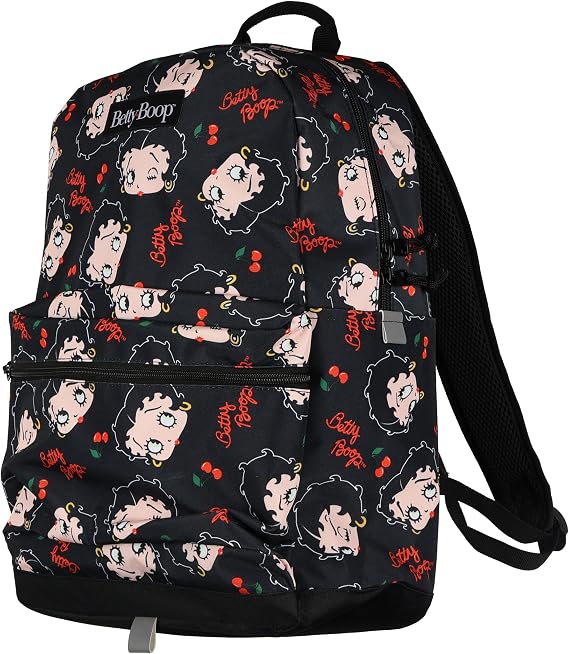 Mad Engine Betty Boop Backpack 18" with Adjustable Padded Shoulder Straps Book Bag Tote
