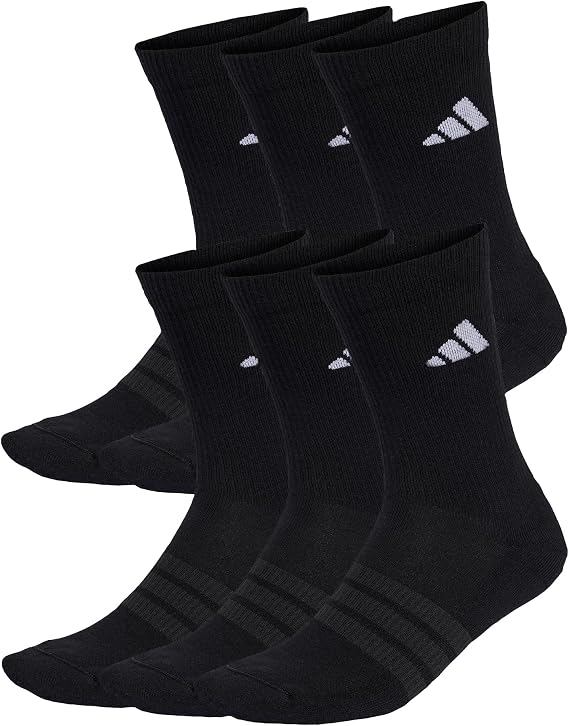 adidas Cushioned Crew Socks 6 Pairs