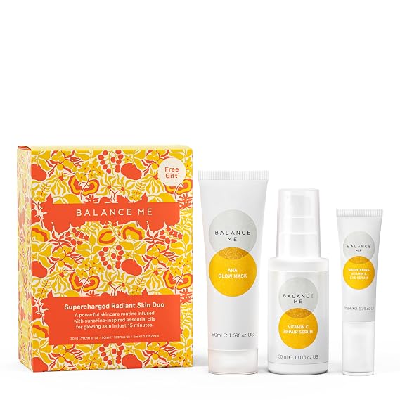 Balance Me Supercharged Radiant Skin Duo Skincare Set, 3 Piece