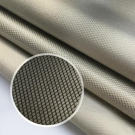 Amradield Copper Nickel Faraday Fabric Cloth 39"x43" Reduce Harmful Signals WiFi 5G Cell Bluetooth GPS Grounding Mobile Phone Copper Nickel Material Certified Protection Healthy DIY Fabric