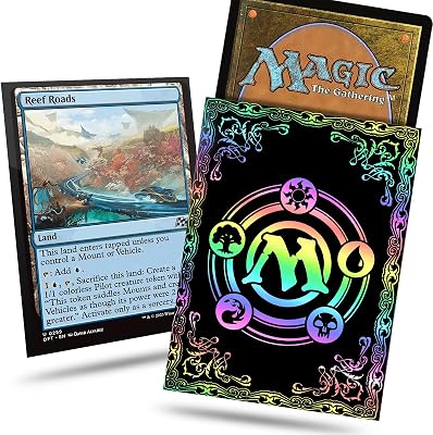60CT MTG Card Sleeves, Textured Back Art Sleeve, MTG Sleeves Matte Back Finish, 66x92mm Card Sleeve for Baseball Cards,Trading Cards,Game Cards