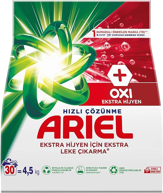 Ariel Oxi 4,5 kg Hızlı Çözünme Toz Çamaşır Deterjanı